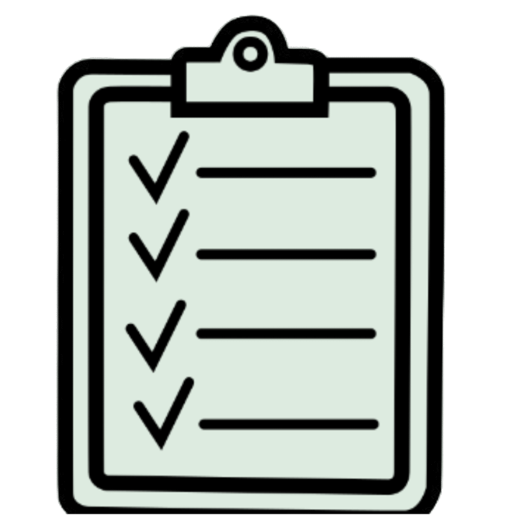 A clipboard icon, representing the efficient completion of to-do items