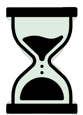 An hourglass icon, representing the value of time symbolizing reclaiming time from time-consuming admin tasks