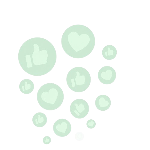 Social media icons symbolizing a boost in likes and engagement from professional social media management.