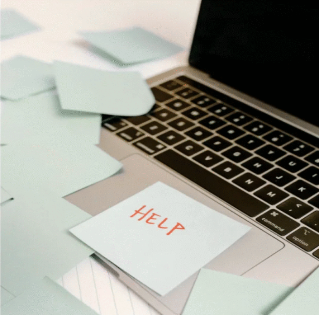 An image representing the chaos of a busy business owner, highlighting the need for administrative support to get organized.